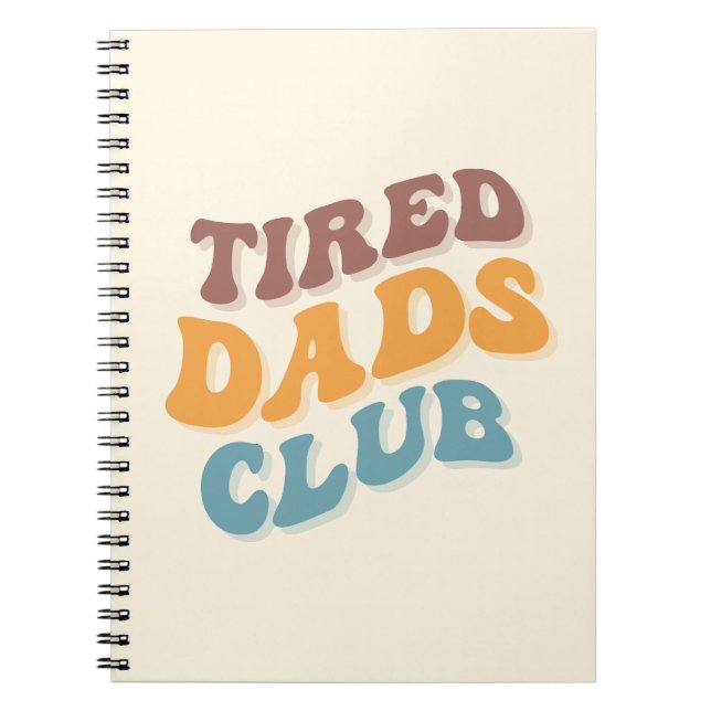 Cuaderno Tired Dads Club Funny (Frente)