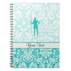 Cuaderno Tiro de jabalina verde azulado