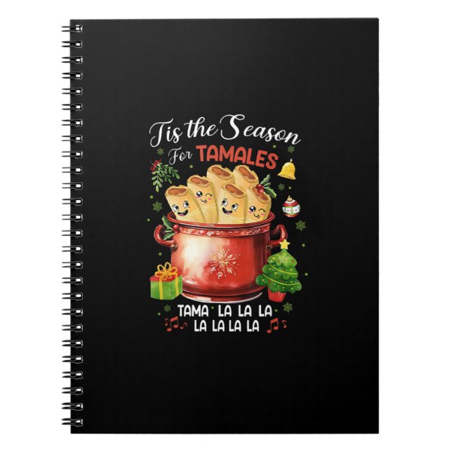 Cuaderno Tis Season For Tamales Christmas Mexican Food (Frente)