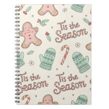 Tis the Season Christmas Doodle Notebook | Cute 