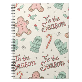 Cuaderno Tis the Season Christmas Doodle Notebook | Cute