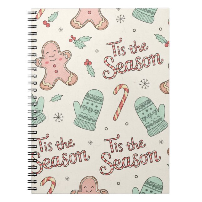 Cuaderno Tis the Season Christmas Doodle Notebook | Cute  (Frente)