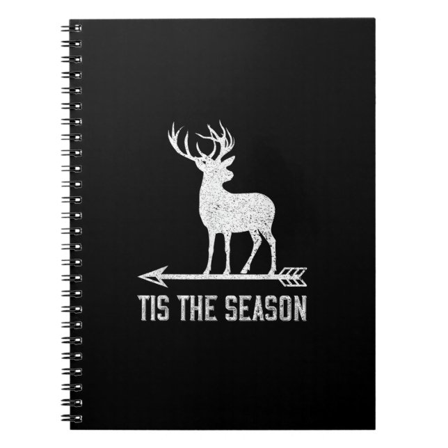 Cuaderno Tis The Season Funny Deer Hunting (Frente)