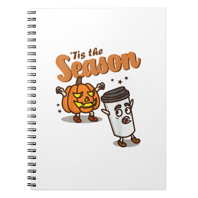 Cuaderno Tis The Season Hate Pumpkin Spice Latte Halloween  (Frente)