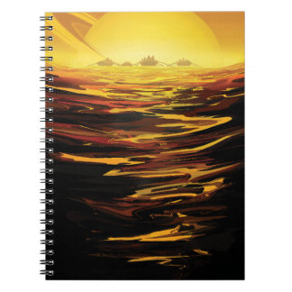 Cuaderno Titán mayor luna del planeta Saturno