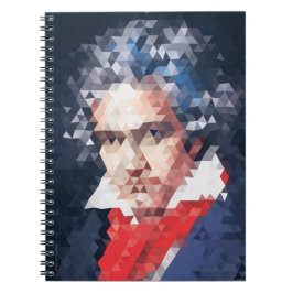 Cuaderno Titanes de la música: Bloc de notas de Beethoven (