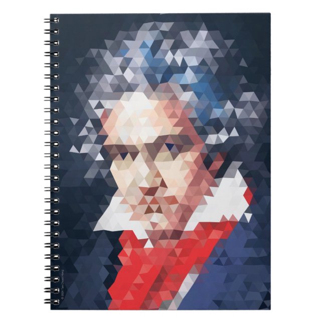 Cuaderno Titanes de la música: Bloc de notas de Beethoven ( (Frente)