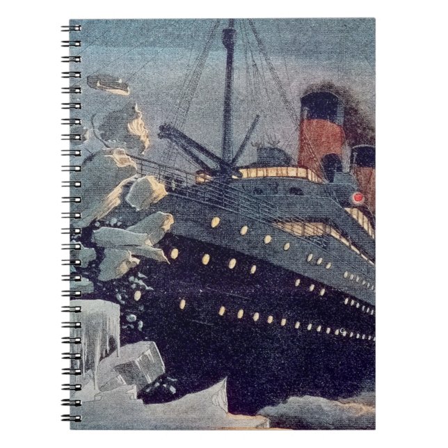 Cuaderno Titanic Hits Iceberg (Frente)