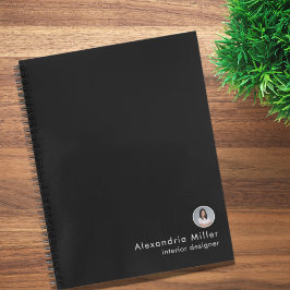 Cuaderno Título del nombre de la foto de Bio profesional