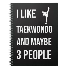 Cuaderno TKD Gifts Taekwondo Martial Arts Sport Fighter 