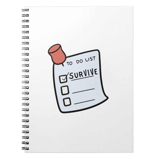 Cuaderno To-Do List: Survive  (Frente)