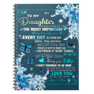 Cuaderno To My Mom Gift,Daughter And Mom,Butterfly Lovers