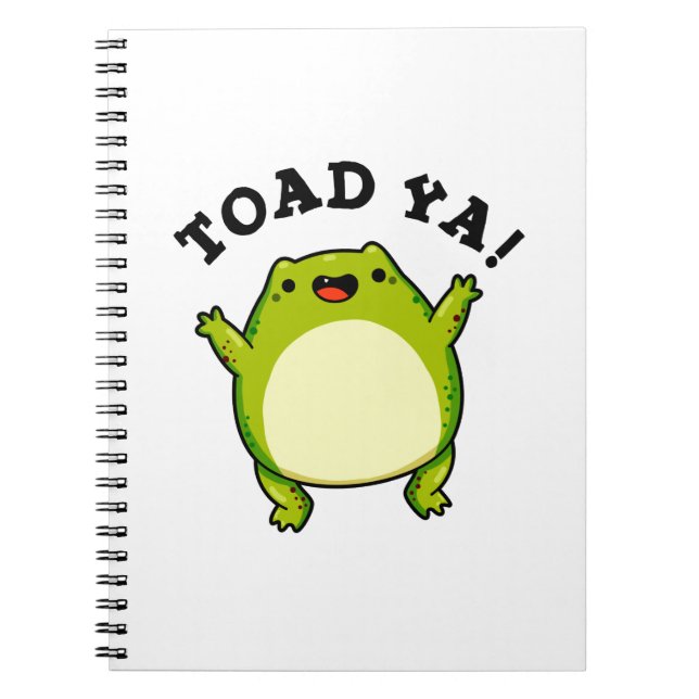 Cuaderno Toad Ya Funny Frog Pun (Frente)