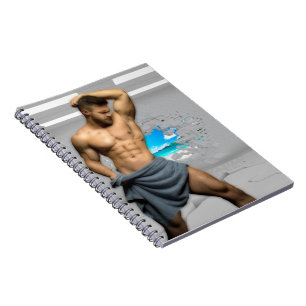 Cuaderno Toalla de hombre de SlipperyJoe rota pared de ladr