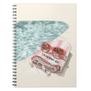 Cuaderno Toalla de Piscina Roja de Fresa