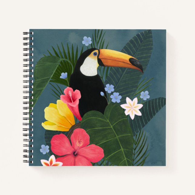 Cuaderno Tócano tropical en la selva (Anverso)