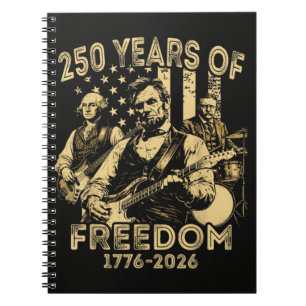 Cuaderno Tocar la guitarra 4 de julio 250 aniversario