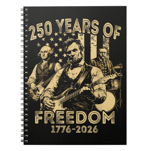 Cuaderno Tocar la guitarra 4 de julio 250 aniversario (Frente)