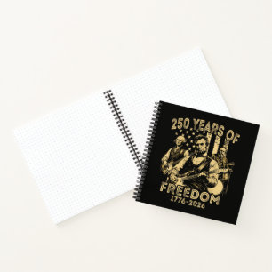 Cuaderno Tocar la guitarra 4 de julio 250 aniversario