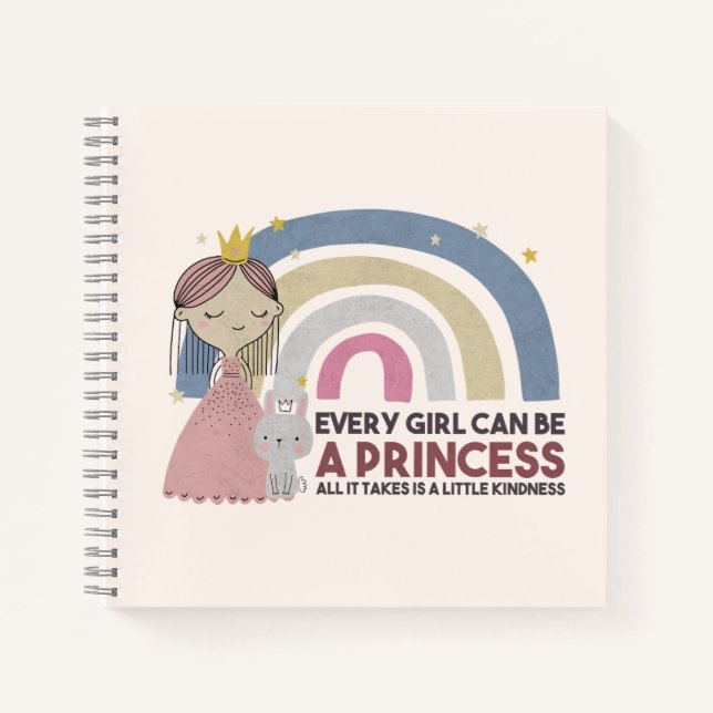 Cuaderno Toda niña puede ser una princesa (Anverso)