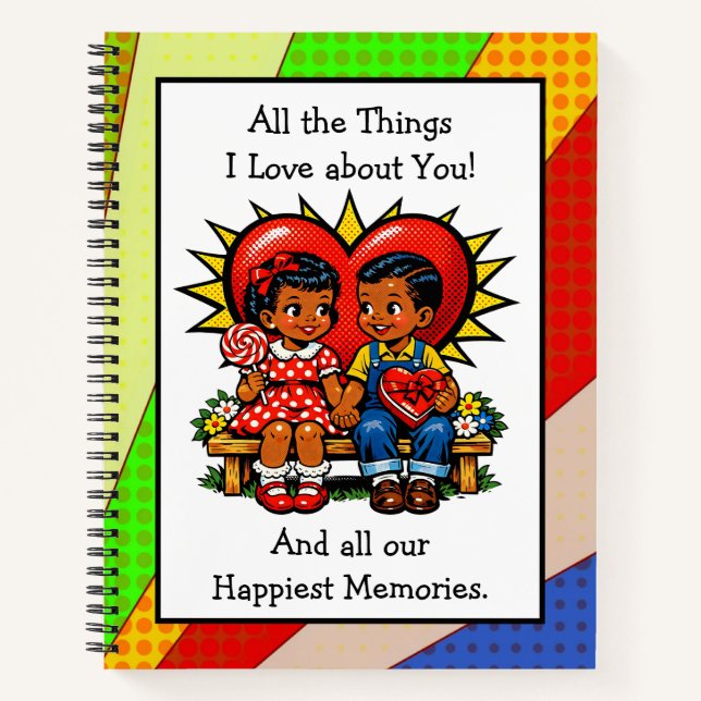 Cuaderno Todas las cosas que amo de ti San Valentín (Anverso)