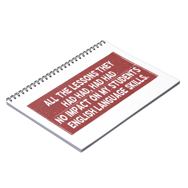 Cuaderno Todas las lecciones que habían extraído no habían  (Lado Izquierdo)