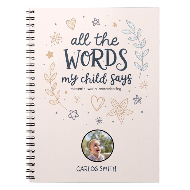 Cuaderno Todas las palabras que dice mi hijo (Frente)