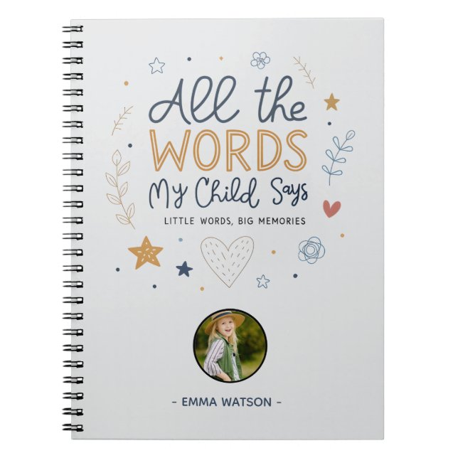Cuaderno Todas las Palabras que Dice Mi Hijo Cita (Frente)