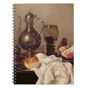 Cuaderno Todavía del desayuno vida (aceite en el panel)