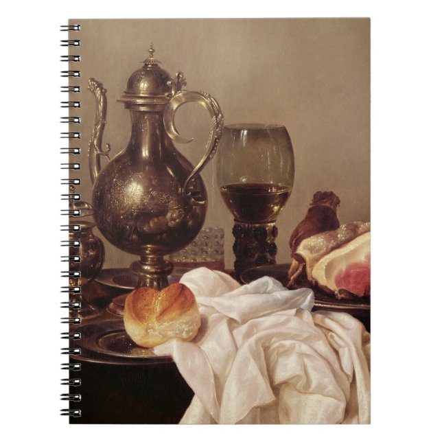 Cuaderno Todavía del desayuno vida (aceite en el panel) (Frente)