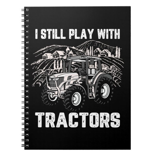 Cuaderno Todavía Juego Con Tractores (Frente)