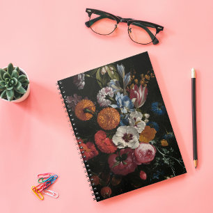 Cuaderno Todavía la vida con el Bouquet de las flores   Joh