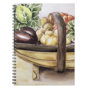 Cuaderno Todavía vida con un trug de las verduras 1996