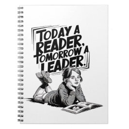 Cuaderno Today a Reader - Book Reading Girl - Bookworm Girl