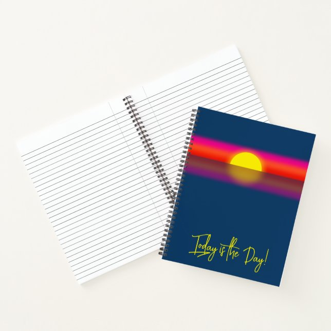Cuaderno Today is the Day Sunrise Affirmation (Interior)