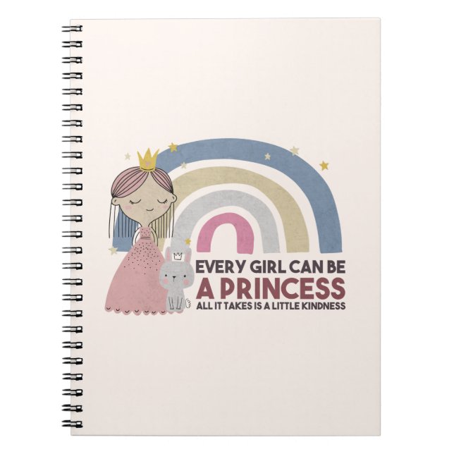 Cuaderno Todo Chica puede ser una princesa (Frente)