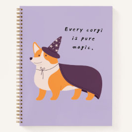 Cuaderno Todo Corgi Es Magia Pura. | Corgi Lindo de Hallowe