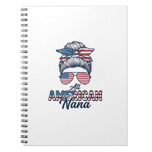Cuaderno Todo diseño vectorial de Nana Patriótica Americana