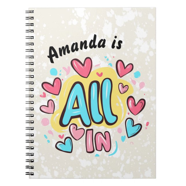 Cuaderno "Todo en" estilo graffiti (Frente)