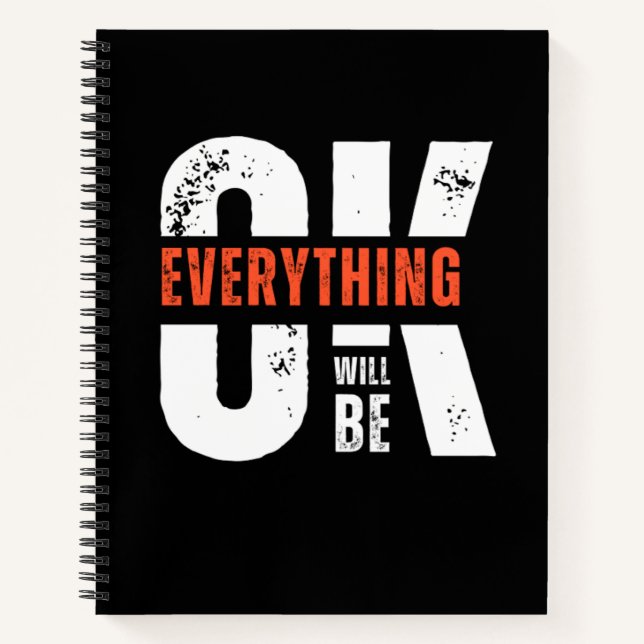 Cuaderno Todo estará bien, "cita motivacional" (Anverso)