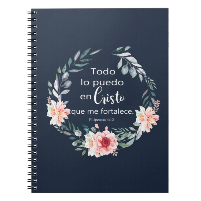 CUADERNO TODO LO PUEDO EN CRISTO QUE ME FORTALECE (Frente)