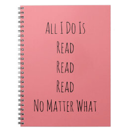 Cuaderno Todo lo que hago es leer