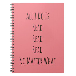 Cuaderno Todo lo que hago es leer