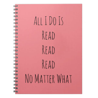 Cuaderno Todo lo que hago es leer