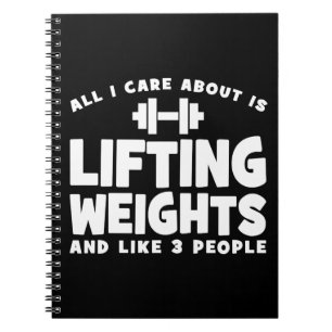 Cuaderno Todo Lo Que Me Importa Es Levantar Pesos. Divertid