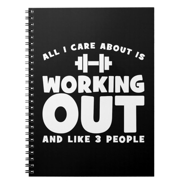 Cuaderno Todo Lo Que Me Importa Es Trabajar - Novedad Fitne (Frente)