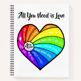 Cuaderno Todo lo que necesitas es amor