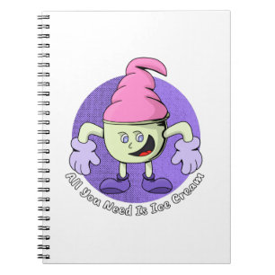 Cuaderno Todo Lo Que Necesitas Es Helado