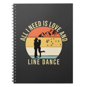 Cuaderno Todo lo que necesito es amor y regalo de Baile de