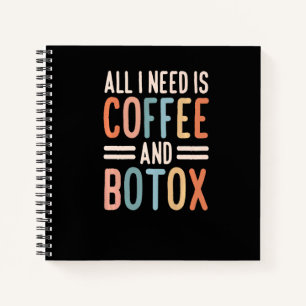 Cuaderno Todo lo que necesito es café y relleno de labios c